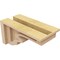 Ekena Millwork 4"W x 8"D x 4"H Wide Highland Rough Cedar Woodgrain TimberThane Corbel, Primed Tan CORUR04X08X04HLDRCPR - alternate 2